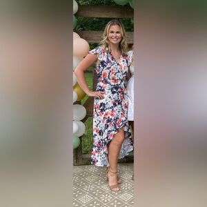 Floral Parker High Low Dress